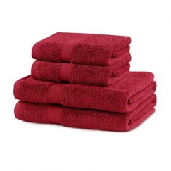 Rankšluostis DecoKing Marina 50x100 cm, värv: punane