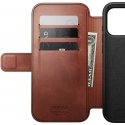 Kotelo „Nomad Modern Leather Folio“, antiikkinen „Dublin“ („Horween“) – „iPhone 17 Pro Max“