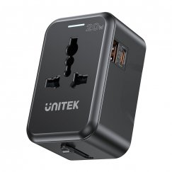 UNITEK P1120ABK01 адаптер сетевой вилки Универсальная Черный