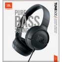 JBL Tune 500 Austiņas Vadu Zvani / mūzika Melns