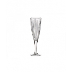 Crystal Bohemia Champagne Glasses 180ml 6pcs, Skyline