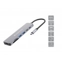 Conceptronic DONN28G Langallinen USB 3.2 Gen 1 (3.1 Gen 1) Type-C Harmaa