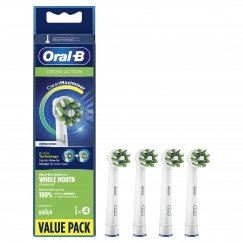 Oral-B CrossAction 80338435 hambaharjaotsik 4 tk Valge