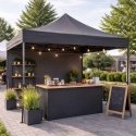 RoGer LUARO Party tent 3x3m Black