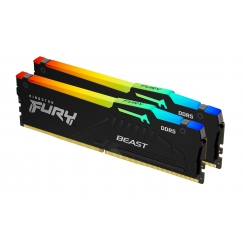 Kingston Technology FURY Beast RGB atmiņas modulis 32 GB 2 x 16 GB DDR5 6000 MT/s 288-pin DIMM