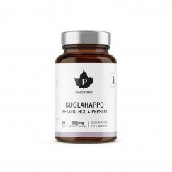 Puhdistamo Betaine HCL suolahappo, 60 kaps