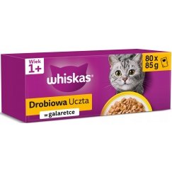 WHISKAS Пакет с желе Курица 80x85г