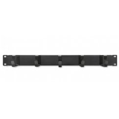 Qoltec 54515 cable organizer Rack Cable holder Black 1 pc(s)