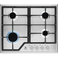 Electrolux EGS6426SX Roostevaba teras Sisseehitatud Gaas 4 tsoon(id)