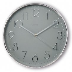 Hama Corsica Quartz clock Круг Серый, Серебристый