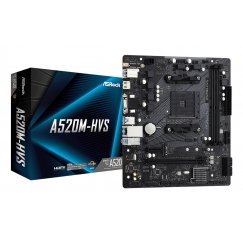 Asrock A520M-HVS AMD A520 Pesa AM4 Mikro ATX