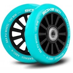 Soke Paspirtuko ratukai 100 mm türkiis värvi 2 tk.