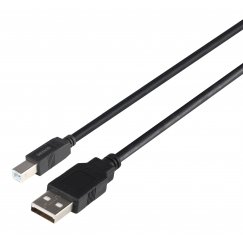 Deltaco USB 2.0 cable Typ A - Typ B, 3m, black