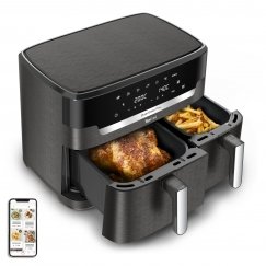 Tefal Easy Fry Dual XXL EY942HE0 обжарочный аппарат Двойной 11 L Автономный 2020 W Аэрофритюрница с горячим воздухом Серый