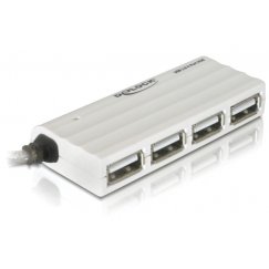 DeLOCK USB 2.0 external 4-port HUB 480 Mbit/s White