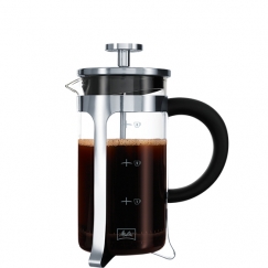 Melitta French Press Premium Melns, Nerūsējošs tērauds, Caurspīdīgs