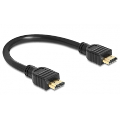 DeLOCK 83352 HDMI kabelis 0,25 m HDMI Type A (Standard) Melns
