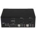 StarTech.com SV231DPDDUA KVM переключатель Черный