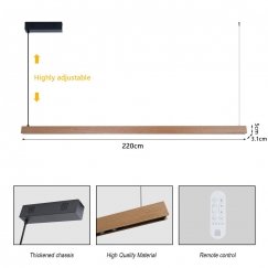 Immax NEO-MADEIRA Ozolkoka lineārais 202cm44W uz vada Tuya WIFI BEACON CCT aptumšojams