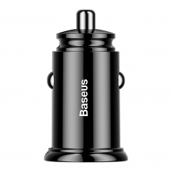 Baseus Circular Plastic Universal Black Cigar lighter Fast charging Outdoor