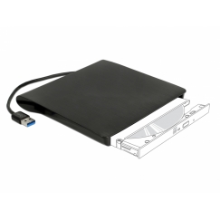 DeLOCK 42603 ODD enclosure 13.3 cm (5.25") SATA III Black