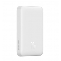 Baseus Magnetic Mini 10000 mAh Traadita laadimine Valge