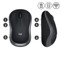 Logitech 910-002238 hiir Kontor Mõlemakäeline Raadioside Optiline 1000 DPI