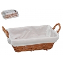 Basket With Handles, 26X20X12.5Cm, Rectangular, GERIMPORT