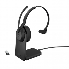 Jabra Evolve2 55 Austiņas Bezvadu Birojs / zvanu centrs USB Veids-C Bluetooth Melns