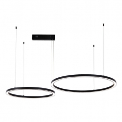 Immax NEO FINO NEW Smart kulons gaišs melns 60+80cm CCT 93W, Zigbee 3.0