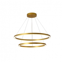Immax NEO FINO Smart pendant light gold 60+80cm CCT 93W, Zigbee 3.0