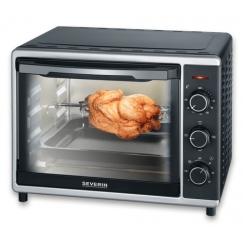 Severin TO 2056 röstahi 30 l Must, Roostevaba teras Grill