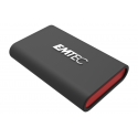 Emtec X210 ELITE 2 TB USB Type-C 3.2 Gen 2 (3.1 Gen 2) Musta, Punainen