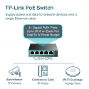 TP-Link 5-Port Gigabit Easy Smart PoE Switch with 4-Port PoE+