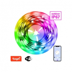 Светодиодная лента Immax Neo SMART 5м, RGB, CCT, цветная, с регулировкой яркости, wifi, IP67