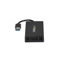 StarTech.com USB32DP4K USB grafiskais adapteris 3840 x 2160 pikseļi Melns