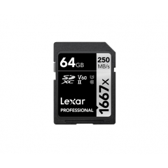 Lexar SDXC, 64 GB UHS-II Klass 10