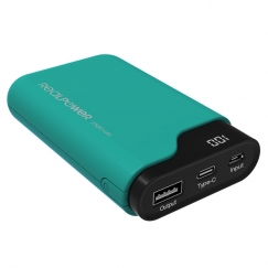 RealPower PB-7500C 7500 mAh Must, Roheline