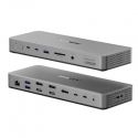 ALOGIC TB4DU4 laptop dock/port replicator Wired Thunderbolt Grey, Black