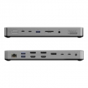 ALOGIC TB4DU4 laptop dock/port replicator Wired Thunderbolt Grey, Black