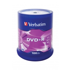 Verbatim DVD+R Matt Silver 4,7 GB 100 шт