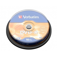 Verbatim DVD-R Matt Silver 4,7 GB 10 kpl