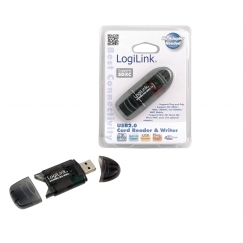 LogiLink Cardreader USB 2.0 Stick external for SD/MMC karšu lasītājs Melns