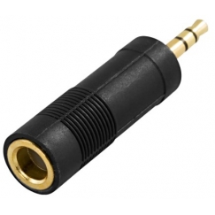 Deltaco R00180002 audio cable 3.5mm Black