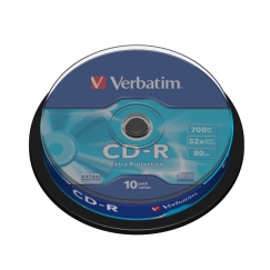 Verbatim CD-R Extra Protection 700 MB 52x 10 tk