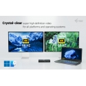 i-tec CAINTGDUAL4KDOCPD dokstacija Vadu USB 3.2 Gen 1 (3.1 Gen 1) Type-C Melns