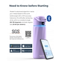 WaterH BOOST Chug Lid älyjuomapullo, 710 ml, violetti
