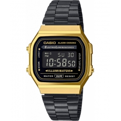 Casio Vintage A168WEGB-1BEF rokas pulkstenis Rokaspulkstenis Vīrietis Zelts