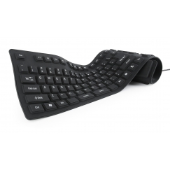 Gembird KB-109F-B keyboard USB + PS/2 QWERTY Black