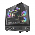 DarkFlash DS950 computer case (black) + 6 fans